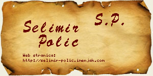 Selimir Polić vizit kartica